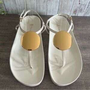 Tory Burch Pato Leather Thong Cloud Sandals 10